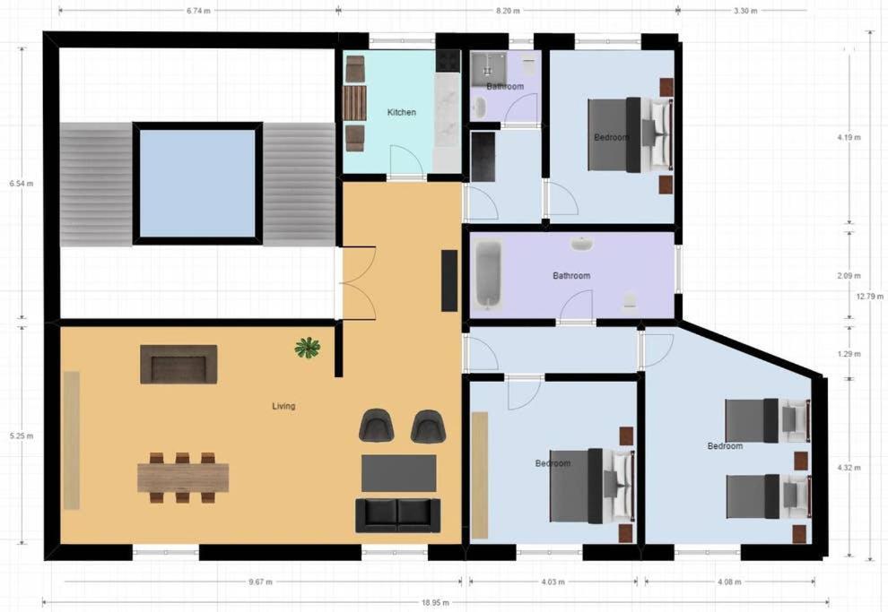 Apartamento Treasurerome Bianca Family *